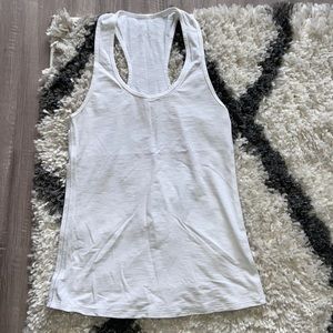 Lululemon white racerback tank size 6